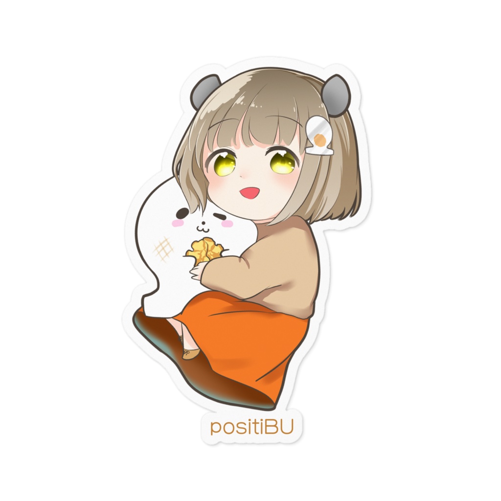 天晴☆ねずみ耳のくるみもちステッカー