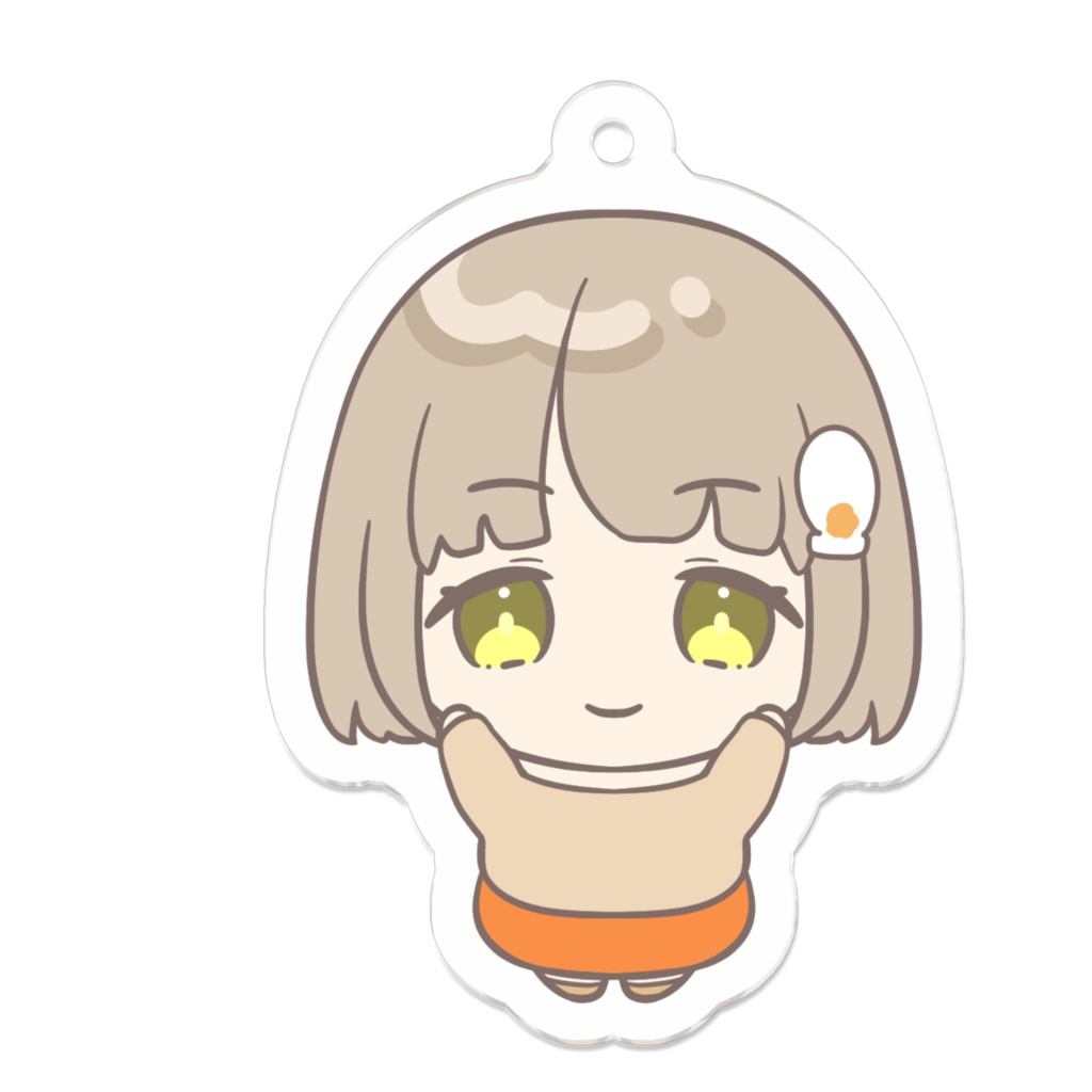 5周年記念 アクリルキーホルダー くるみもち(バンザイ)