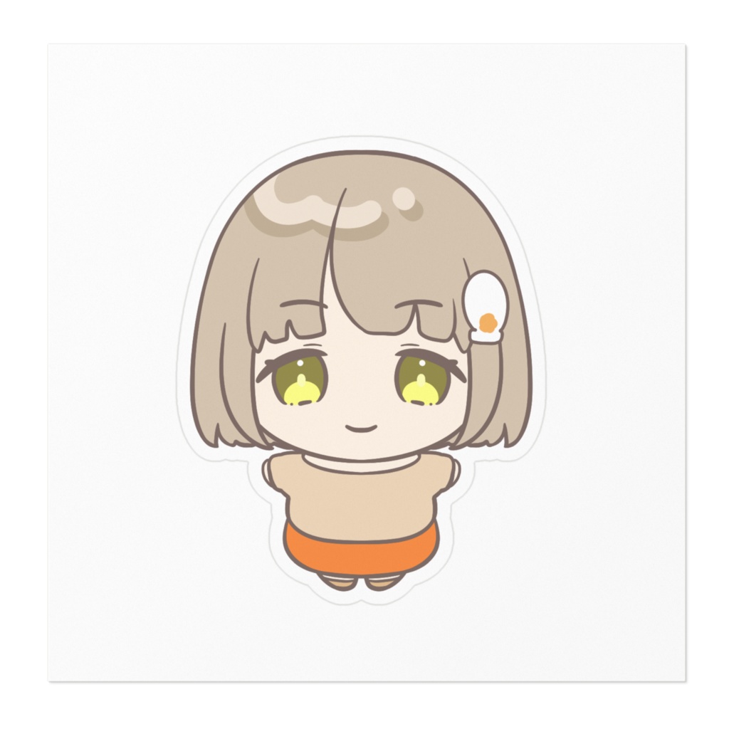 5周年記念 ステッカー くるみもち(笑顔)