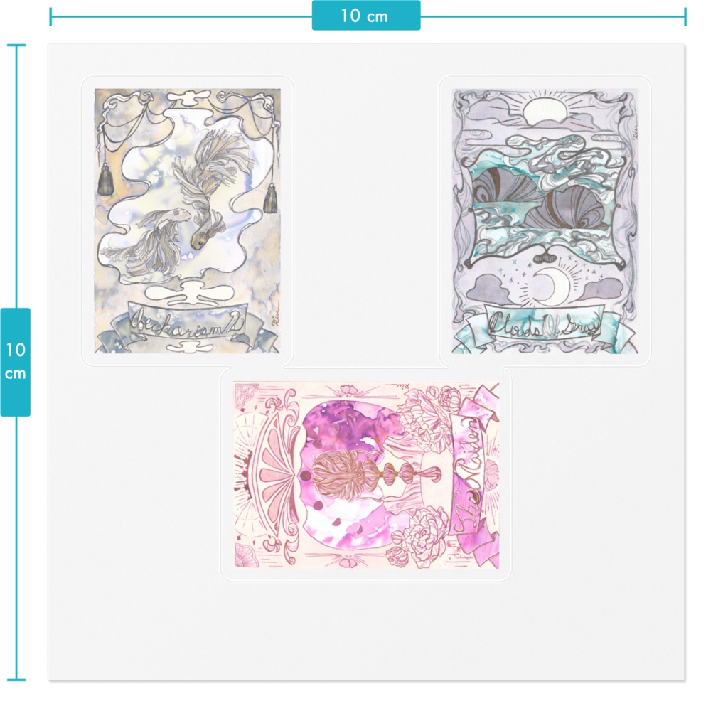 インク・ミュージアム ステッカーセット「The Maiden」「Clouds Of GRAY」「bechorism2」