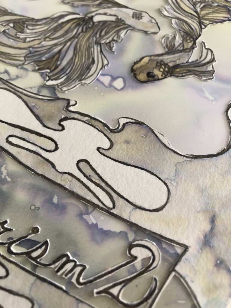 インク・ミュージアム 原画「The Maiden」「Clouds Of GRAY」「bechorism2」