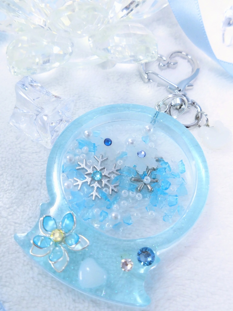 雪花ラミィイメージシャカシャカキーホルダー