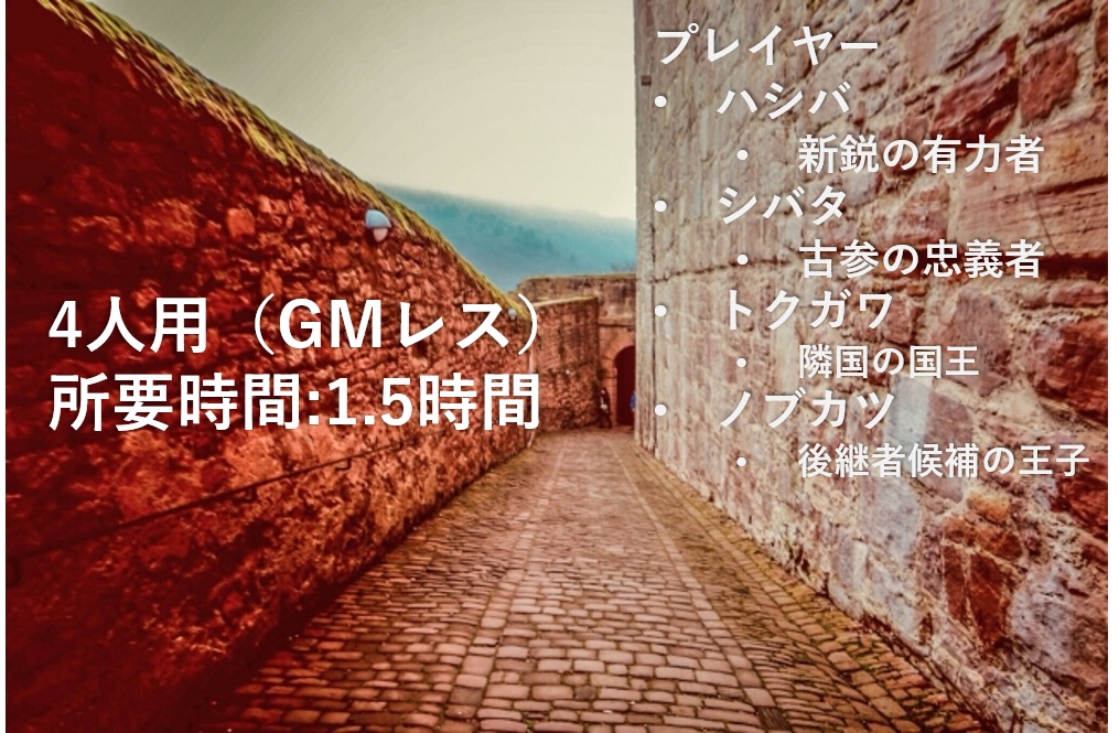 マーダーミステリー「キヨスの会議」4人用GMレスシナリオ