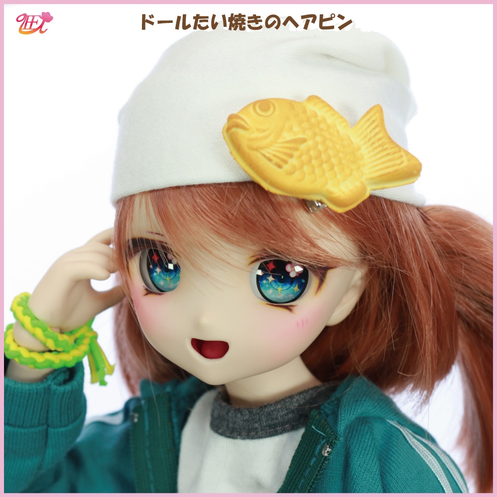 ドールたい焼きのヘアピン