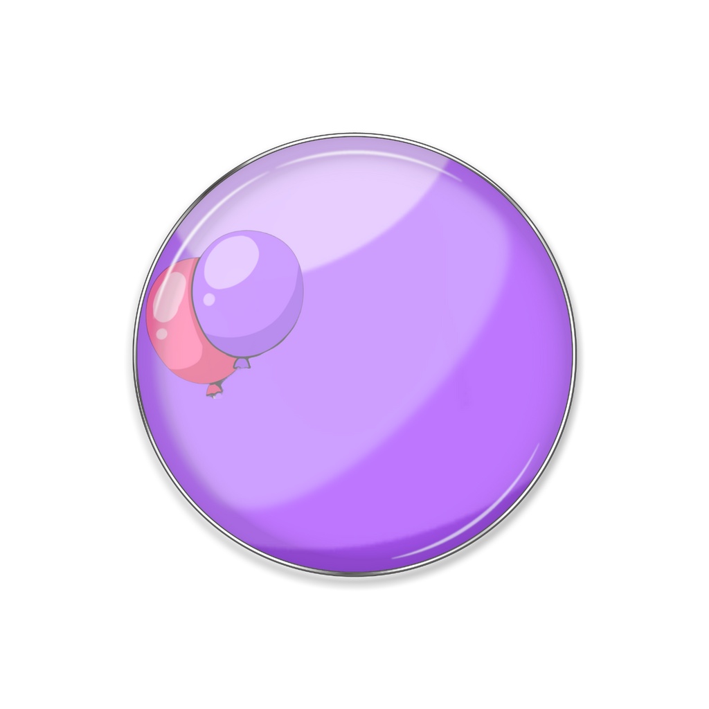 ピンバッジ🎈紫