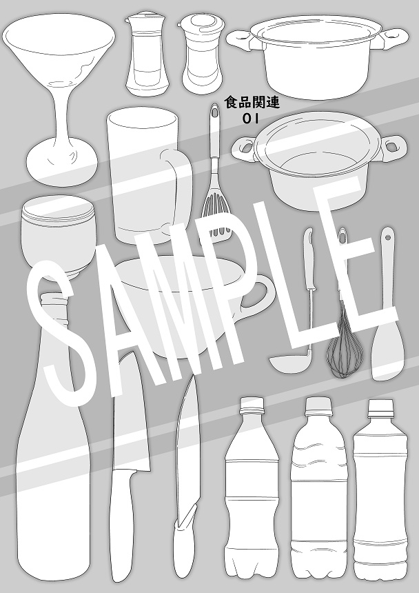 置くだけ背景「食品関連」