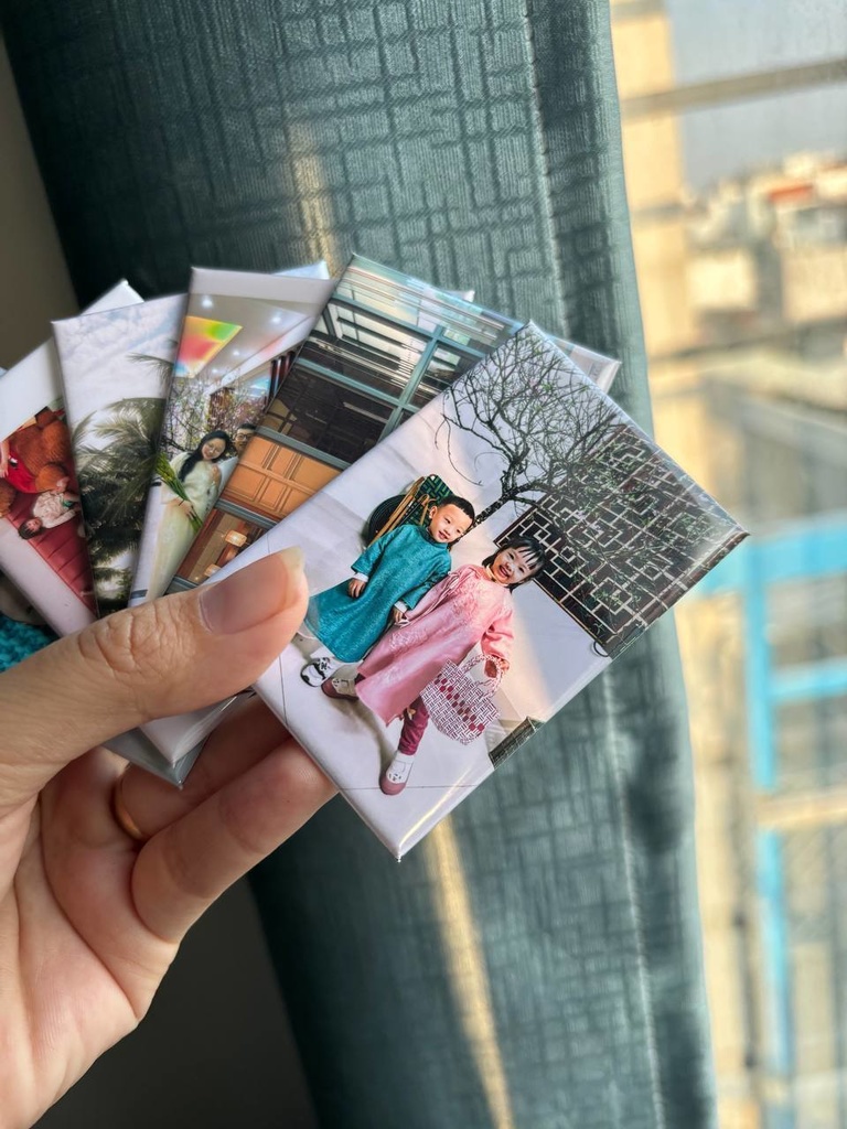 【6個】 ギフト プレゼント インテリア 誕生日 お祝い ペット オリジナル -マグネット写真印刷 - 冷蔵庫・ロッカー・玄関など - 6枚セット:1600円(送料無料)