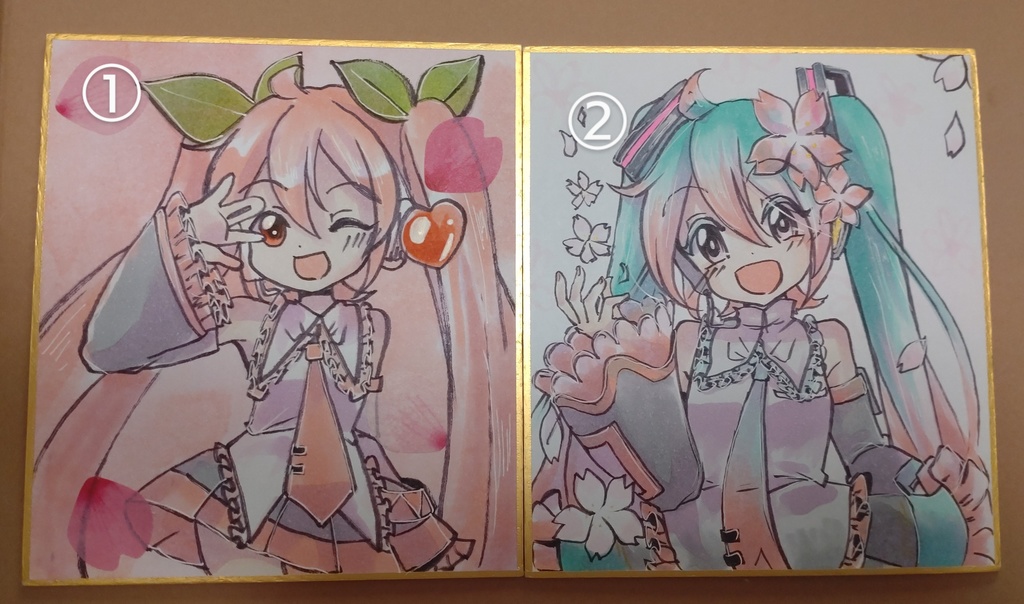 桜ミクさん中色紙