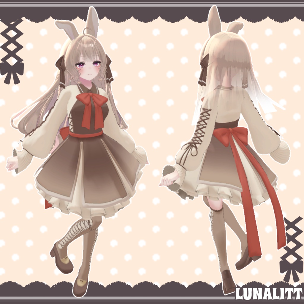 【17アバター対応】ふわりぼんワンピース