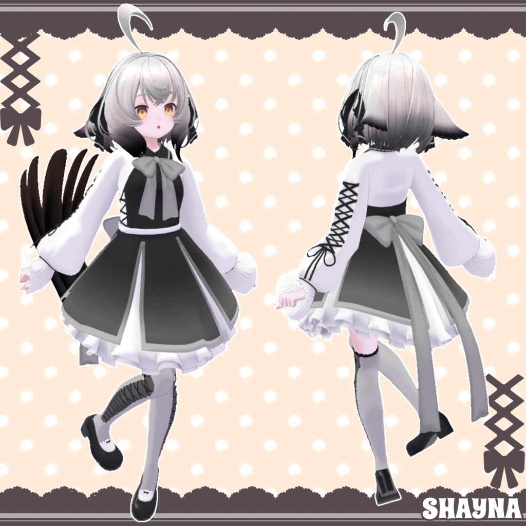 【17アバター対応】ふわりぼんワンピース