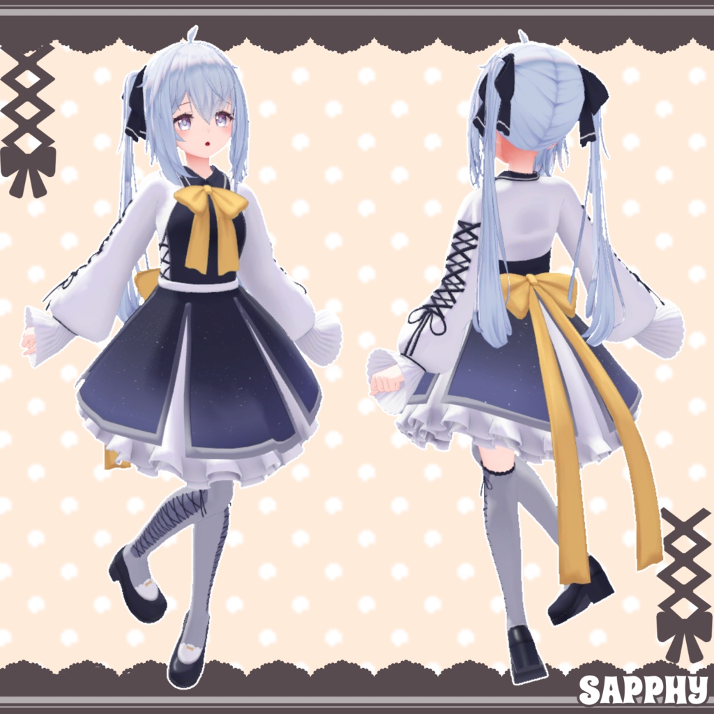 【17アバター対応】ふわりぼんワンピース