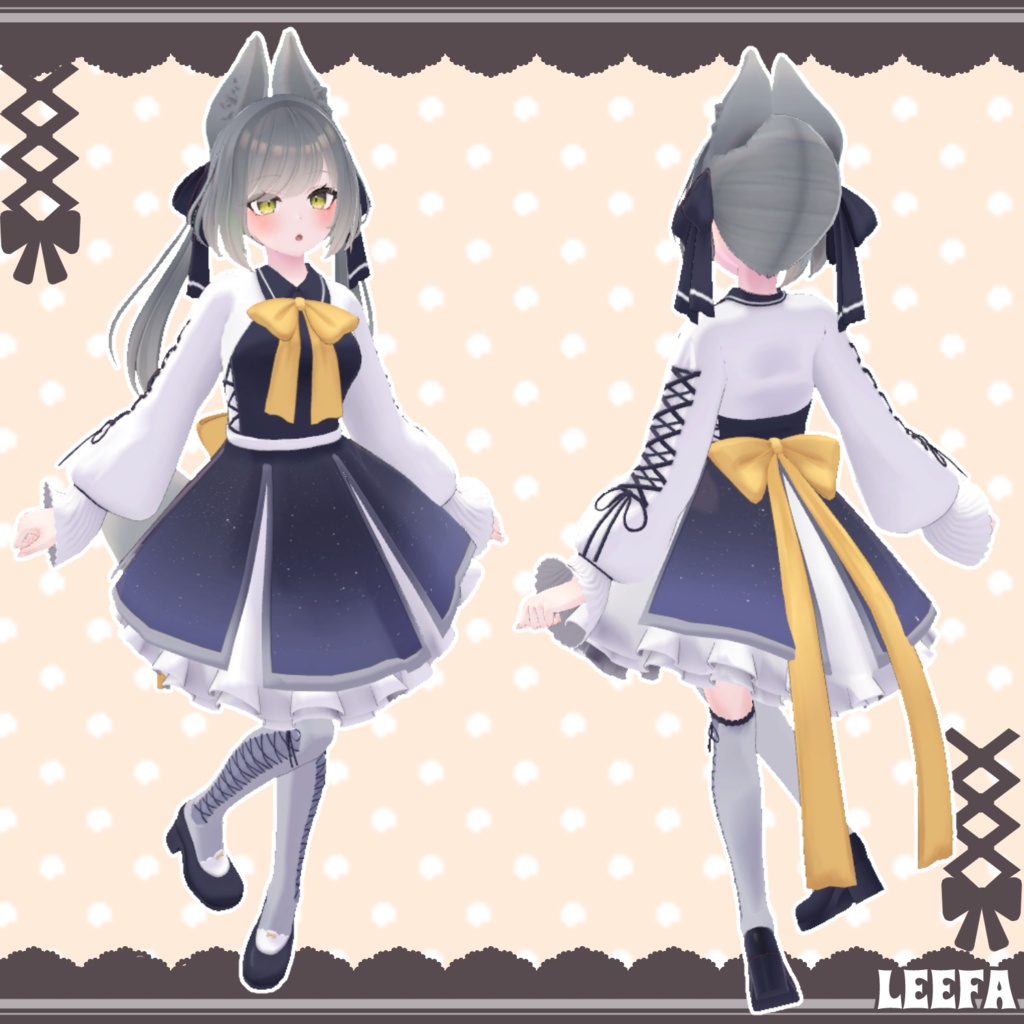 【17アバター対応】ふわりぼんワンピース