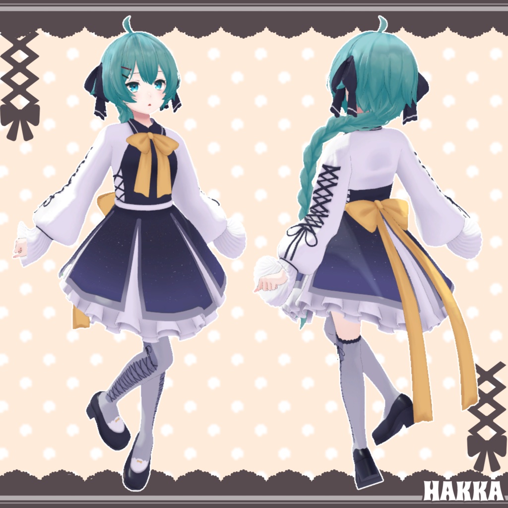 【17アバター対応】ふわりぼんワンピース