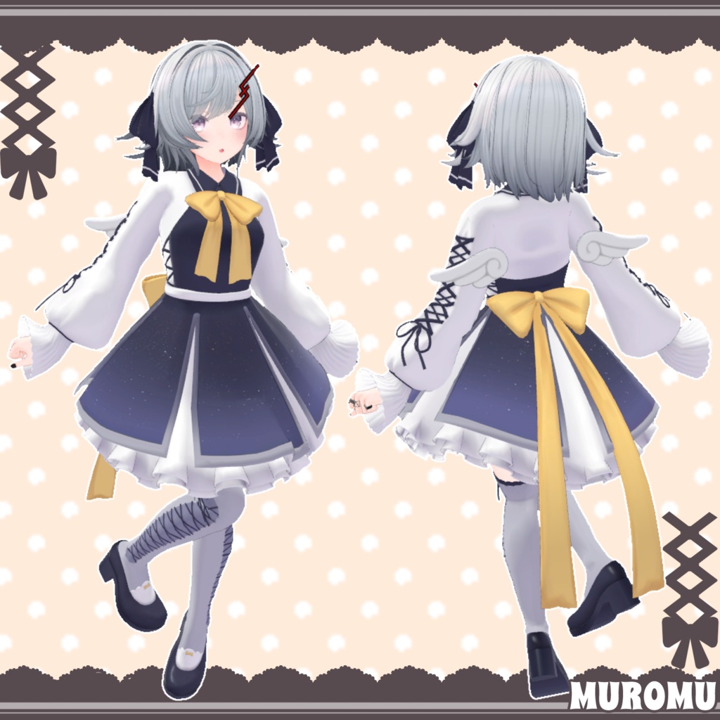 【17アバター対応】ふわりぼんワンピース