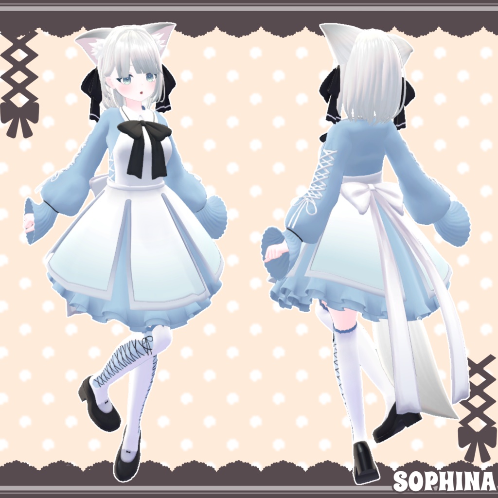 【17アバター対応】ふわりぼんワンピース