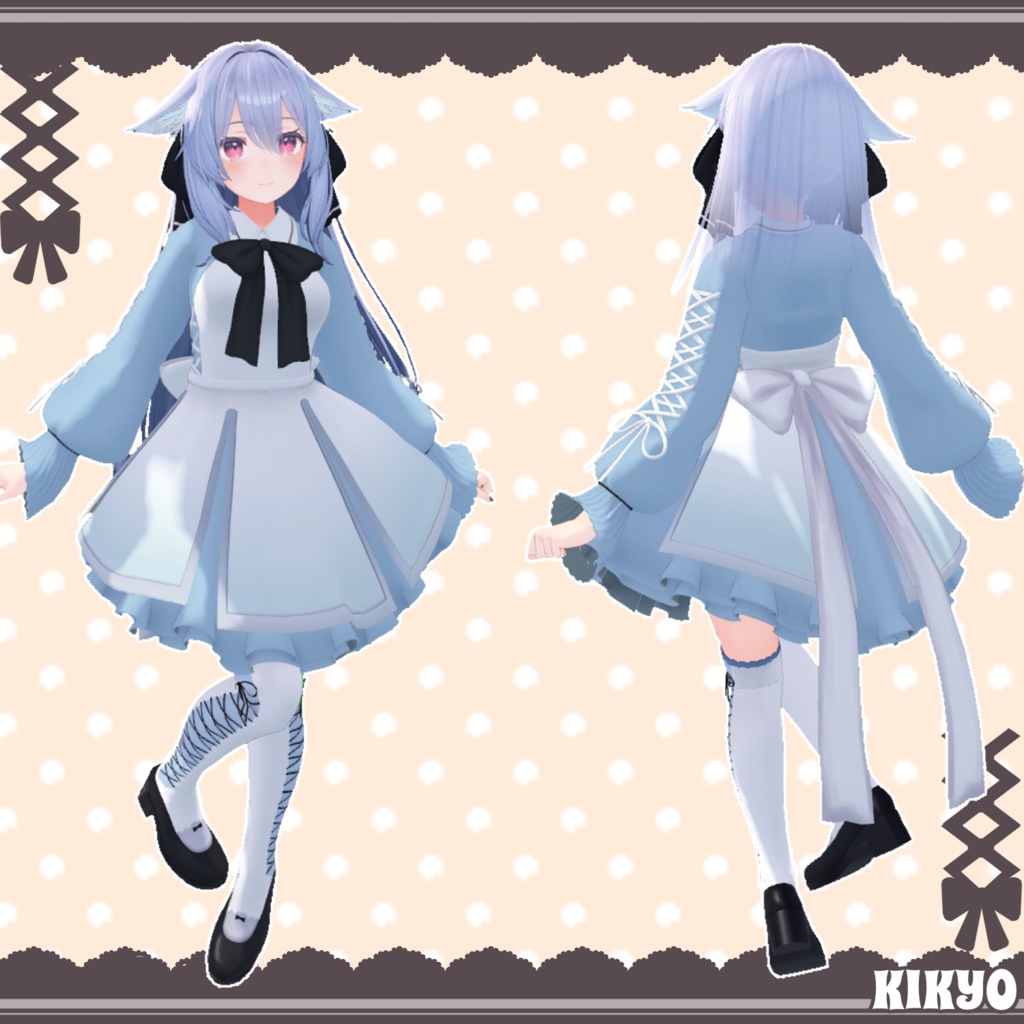 【17アバター対応】ふわりぼんワンピース