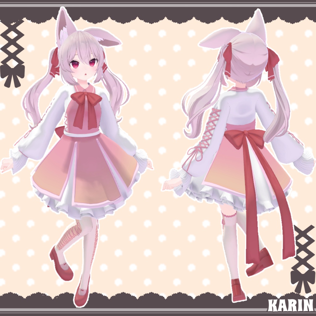 【17アバター対応】ふわりぼんワンピース