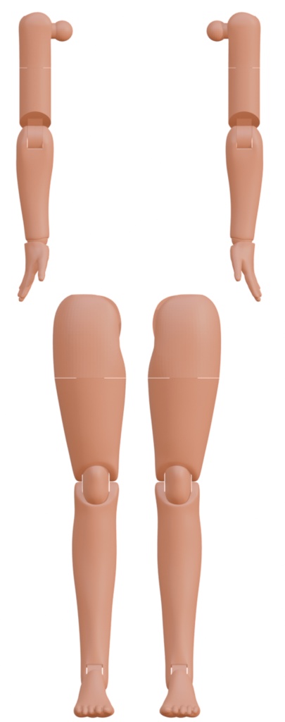 メガミデバイス　手足セット　【スサノヲサイズ】Eカラー近似色