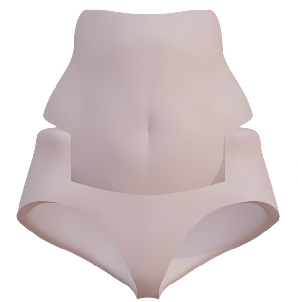 PUNI☆MOFUサイズ Under（下半身）パーツ （スキンカラーB近似色）