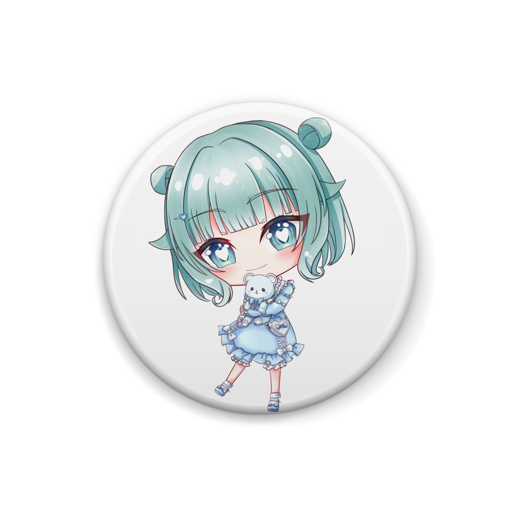 顎のお弁当ちゃんくまさん缶バッジ