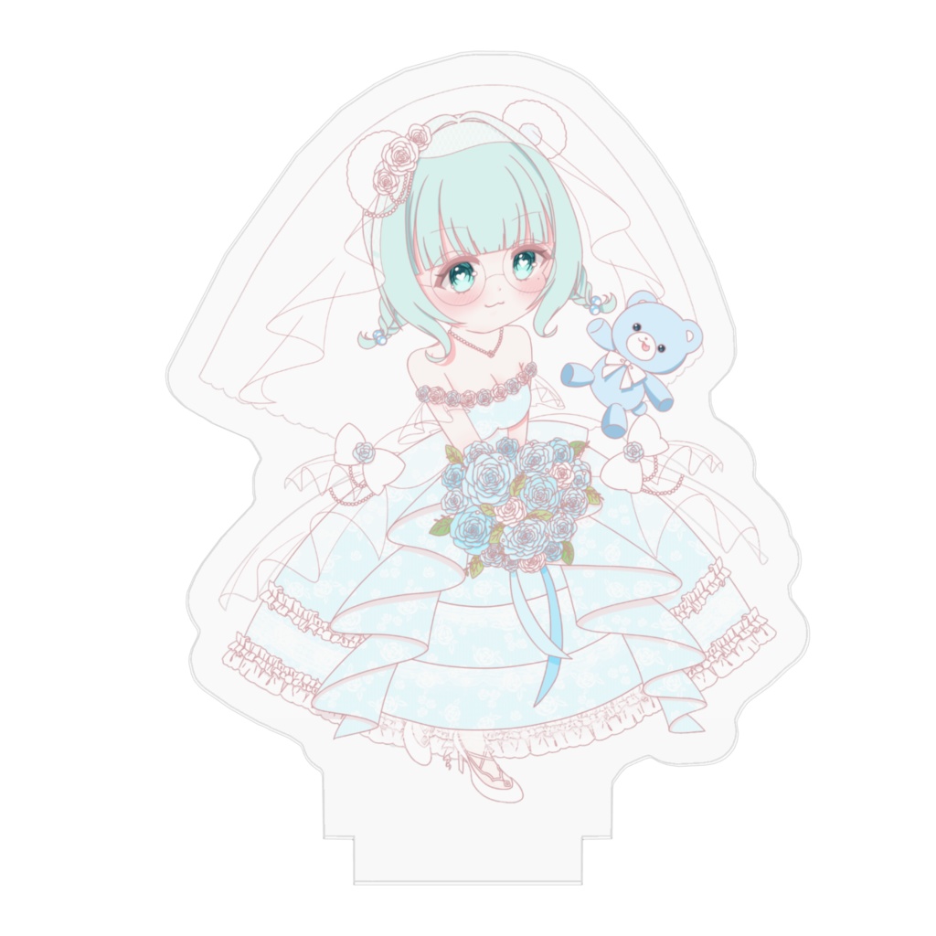 顎のお弁当ウエディングドレスアクスタ