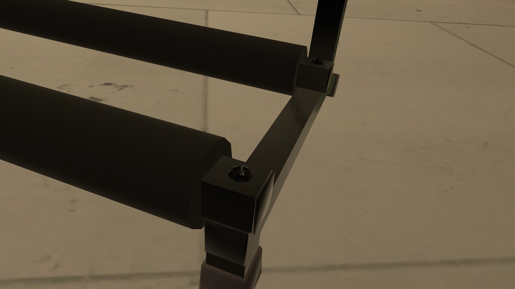 【3Dモデル】8本置けるギタースタンド