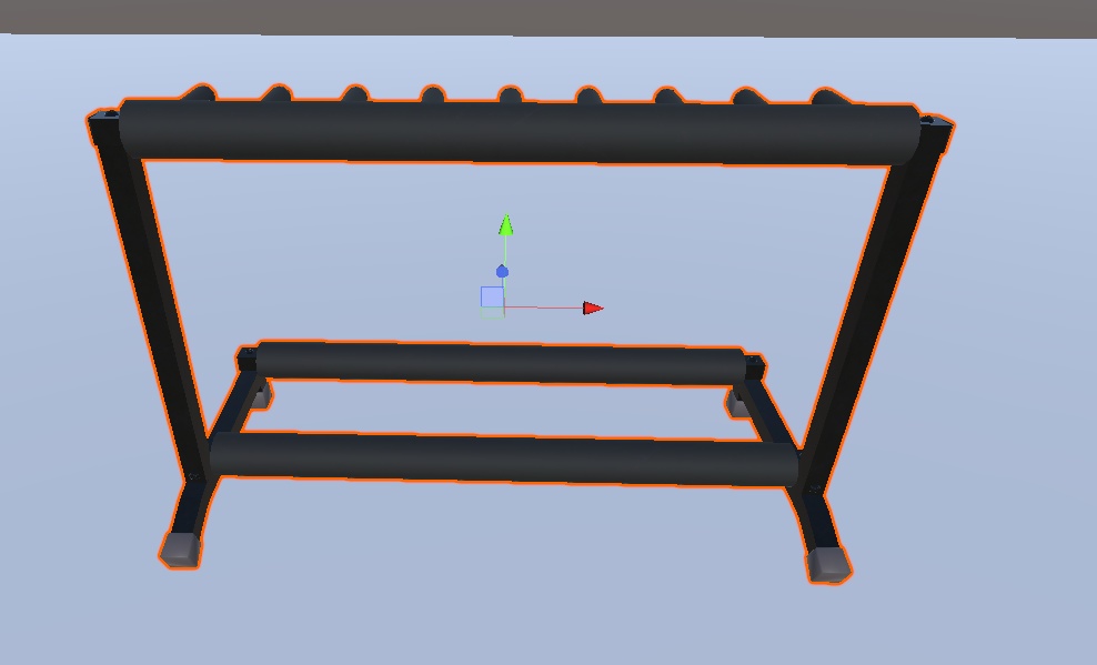 【3Dモデル】8本置けるギタースタンド