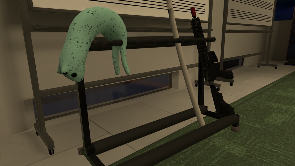 【3Dモデル】8本置けるギタースタンド