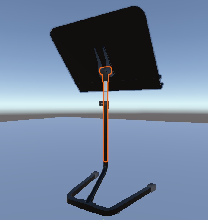 【3Dモデル】束ねて収納できる譜面台