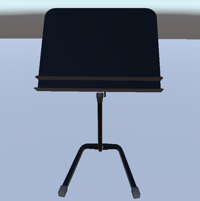 【3Dモデル】束ねて収納できる譜面台