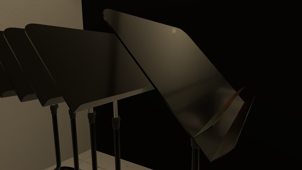 【3Dモデル】束ねて収納できる譜面台