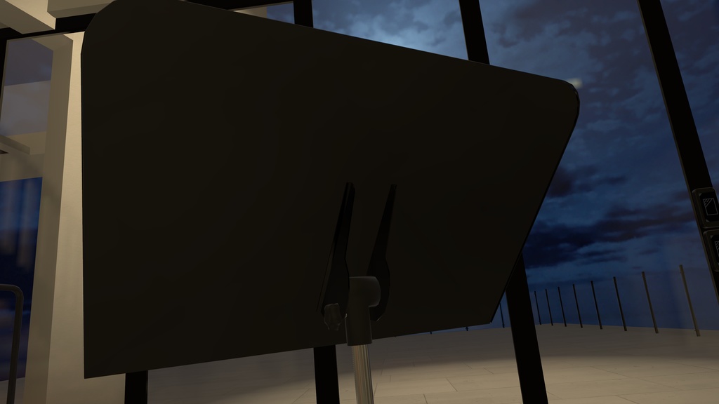 【3Dモデル】束ねて収納できる譜面台