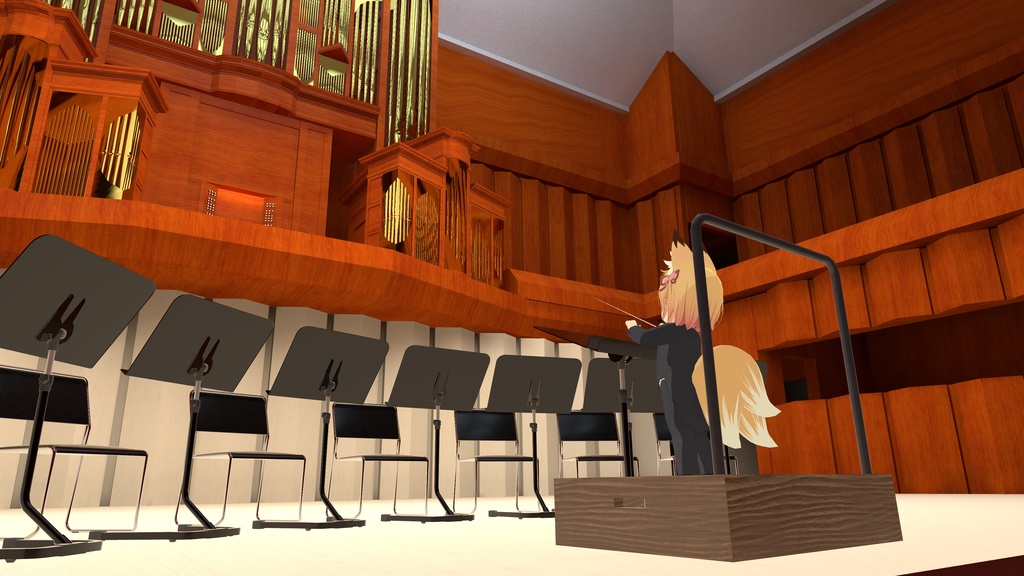 【3Dモデル】指揮台