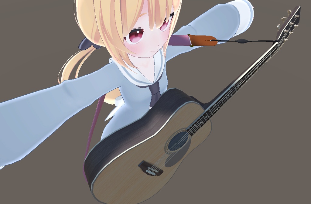 【3Dモデル】ギターストラップ