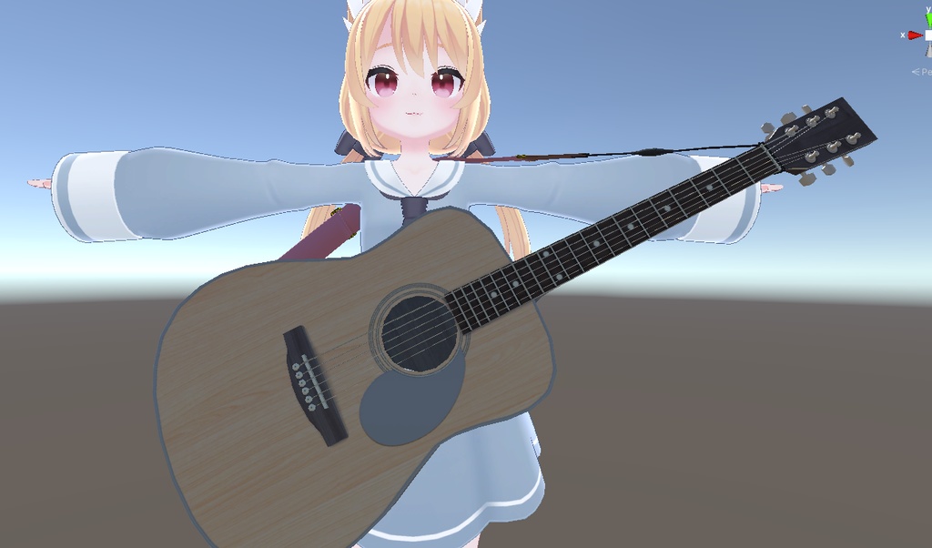 【3Dモデル】ギターストラップ