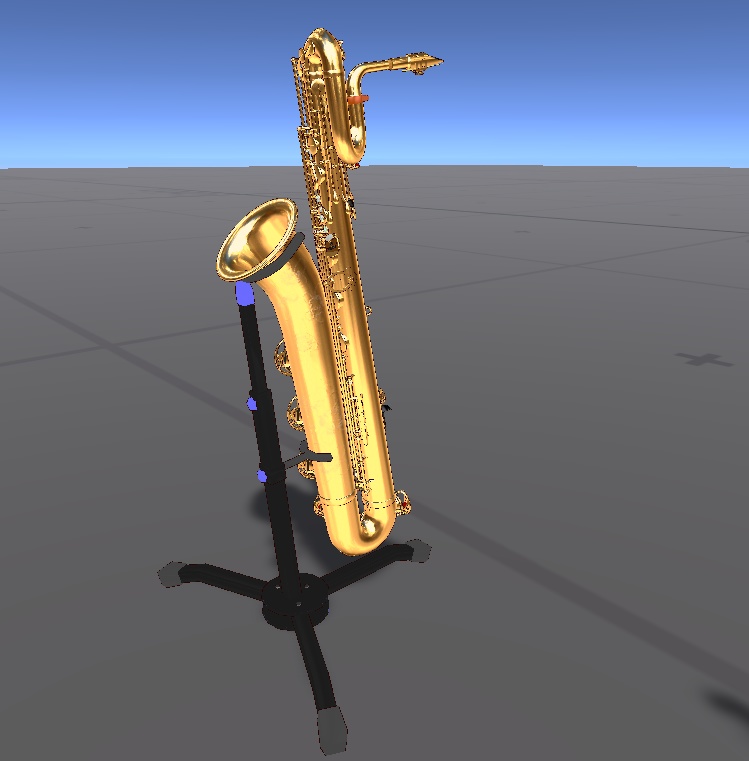 【3Dモデル】バリトンサックス