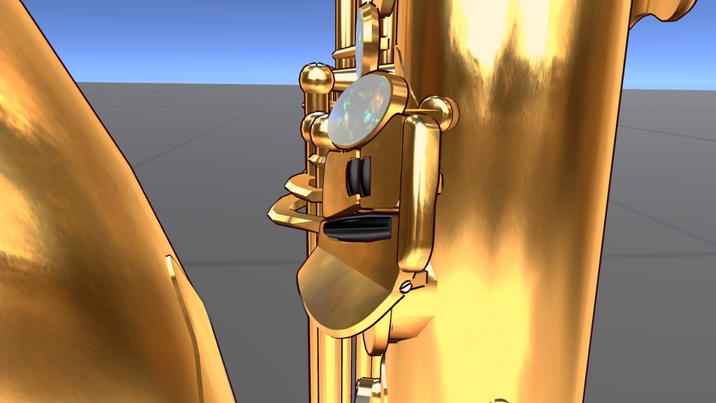 【3Dモデル】バリトンサックス