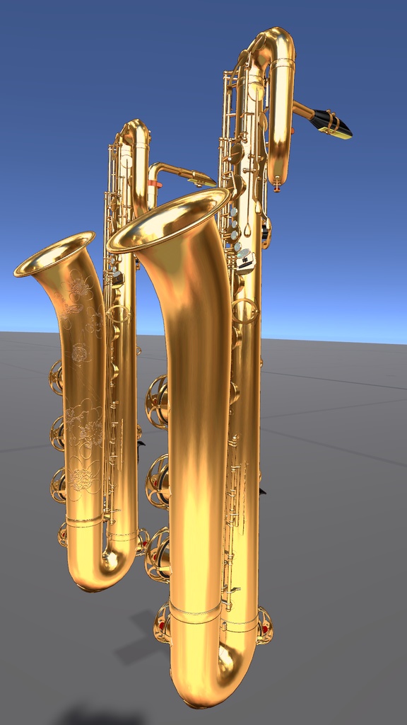 【3Dモデル】バリトンサックス