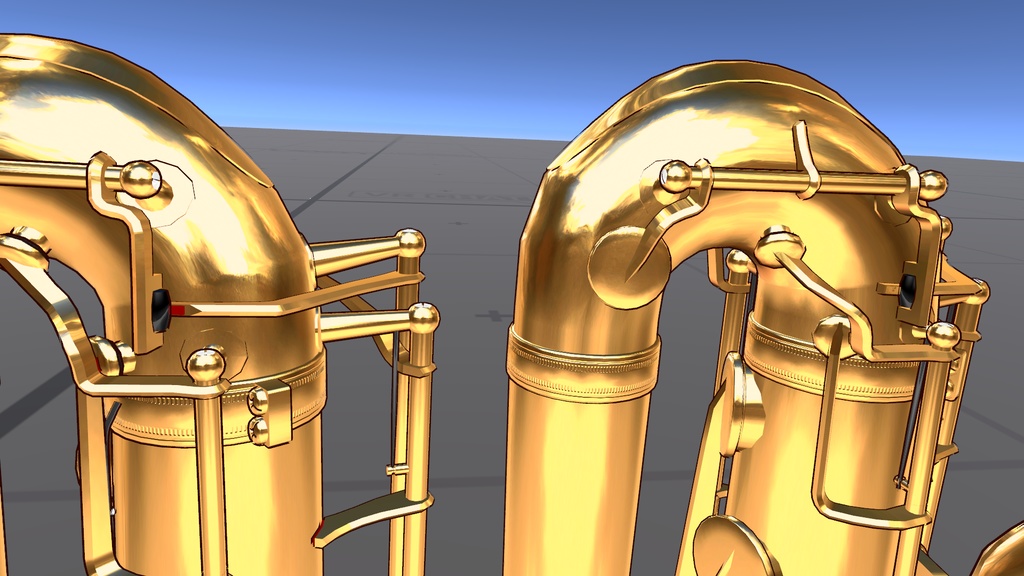 【3Dモデル】バリトンサックス