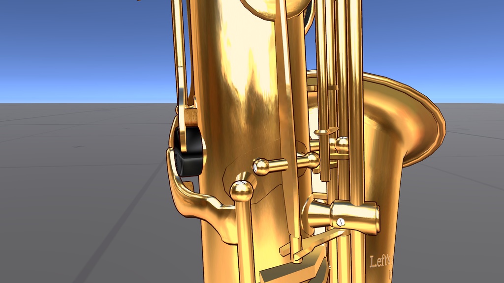 【3Dモデル】バリトンサックス