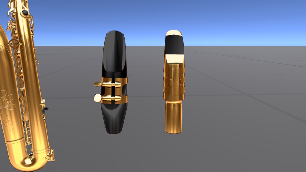 【3Dモデル】バリトンサックス