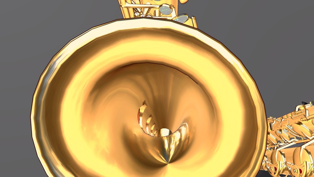 【3Dモデル】バリトンサックス