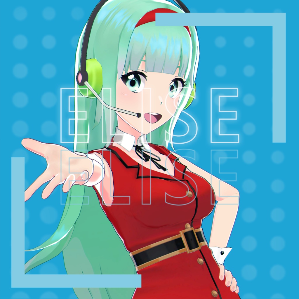 【VRM 対応 オリジナル3Dモデル】ELISE
