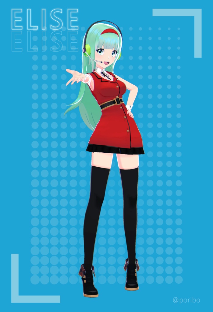 【VRM 対応 オリジナル3Dモデル】ELISE