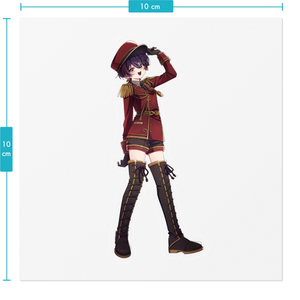 かえるるら1周年ステッカー背景クリア