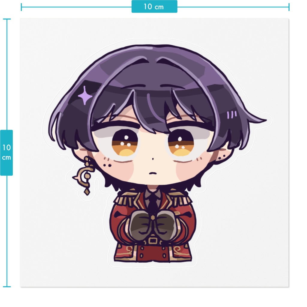 お縄るらステッカー透明