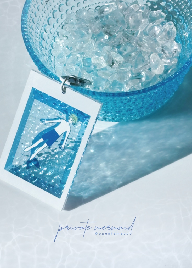 日和水面アクキー「プライベートマーメイド」