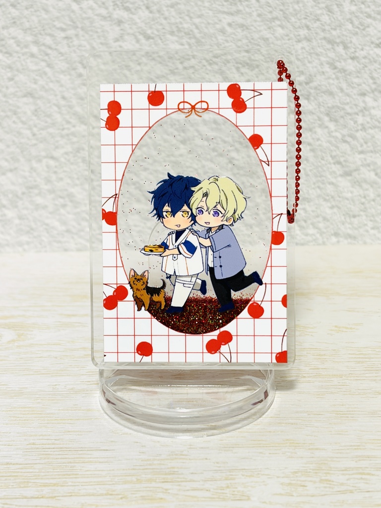 ジュンひよグリッターアクキー（赤）