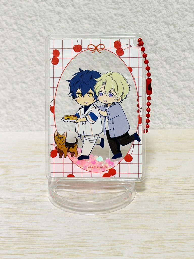 ジュンひよグリッターアクキー（ピンク）