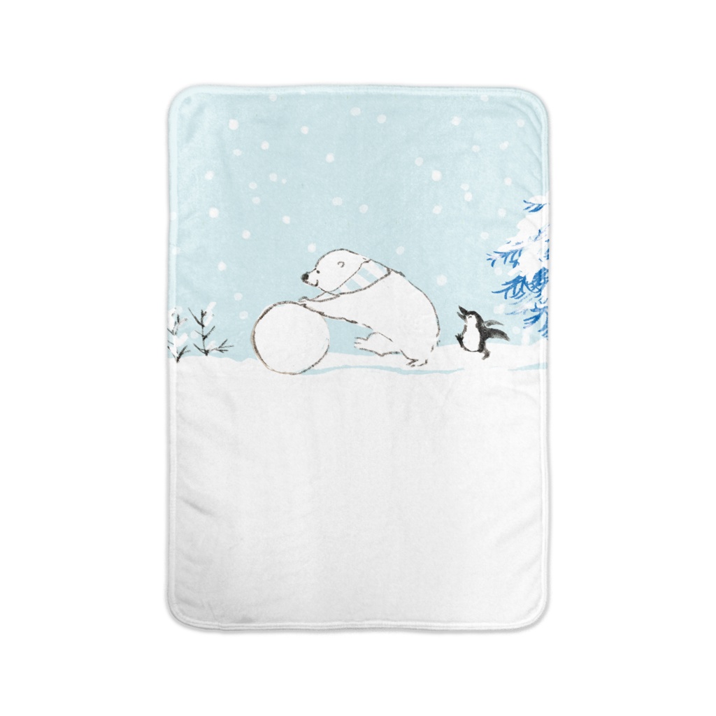 雪だ!毛布